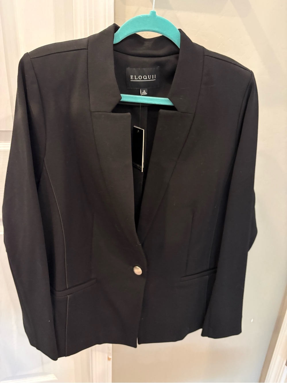 Eloquii Black Suit - Jacket (18w) and Ankle Pant (16s)